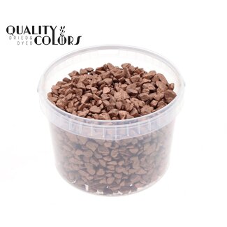 QC Steentjes in Herbruikbare Emmer | Kleur: Koperkleurig | Diameter 9 - 13 millimeter | Inhoud 3 liter | Per emmer