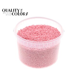 QC Fijne Steentjes in Herbruikbare Emmer | Kleur: Roze | Diameter 4 - 6 millimeter | Inhoud 3 liter | Per emmer