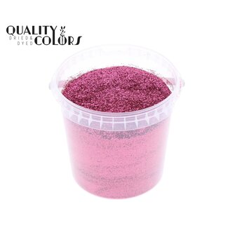 QC Glitter in Reusable Bucket | Colour: Pink | Content 400 grams | Per bucket