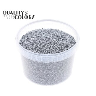 QC Fijne Steentjes in Herbruikbare Emmer | Kleur: Zilverkleurig | Diameter 4 - 6 millimeter | Inhoud 3 liter | Per emmer