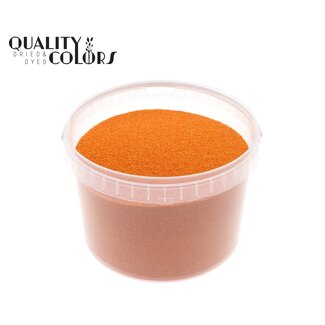 QC Decoratief Zand in Herbruikbare Emmer | Kleur: Oranje | Diameter 0.1 - 0.5 millimeter | Inhoud 3 liter | Per emmer