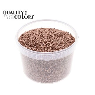 QC Fine Pebbles in Reusable Bucket | Colour: Copper | Diameter 4 - 6 millimetres | Contents 3 litres | Per bucket