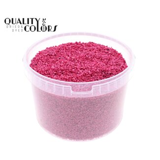 QC Fine Pebbles in Reusable Bucket | Colour: Cherry | Diameter 4 - 6 millimetres | Capacity 3 litres | Per bucket