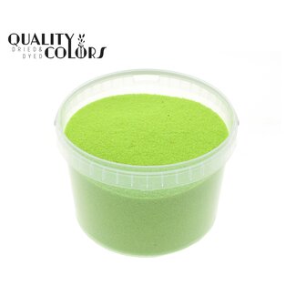 QC Sable décoratif dans un seau réutilisable | Couleur : Vert clair | Diamètre 0,1 - 0,5 millimètre | Contenu 3 litres | Par seau
