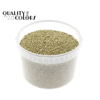 QC Fijne Steentjes in Herbruikbare Emmer | Kleur: Goudkleurig | Diameter 4 - 6 millimeter | Inhoud 3 liter | Per emmer