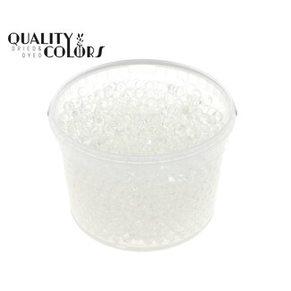 QC Hydrogelperlen im Wiederverwendbaren Eimer | Farbe: Transparent | Durchmesser 2,5 - 3 Millimeter | Inhalt 3 Liter | Pro Eimer