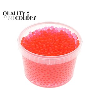 QC Hydrogelparels in Herbruikbare Emmer | Kleur: Rood | Diameter 2.5 - 3 millimeter | Inhoud 3 liter | Per emmer
