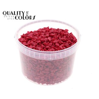 QC Stones in Reusable Bucket | Colour: Cherry Red | Diameter 9 - 13 millimetres | Capacity 3 litres | Per bucket