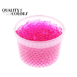 QC Hydrogelparels in Herbruikbare Emmer | Kleur: Roze | Diameter 2.5 - 3 millimeter | Inhoud 3 liter | Per emmer