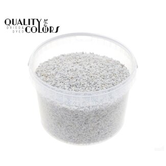 QC Petits Cailloux dans Seau Réutilisable | Couleur : Blanc | Diamètre 4 - 6 millimètres | Contenu 3 litres | Par seau