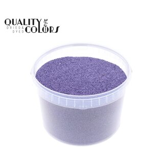 QC Decoratief Zand in Herbruikbare Emmer | Kleur: Paars | Diameter 0.1 - 0.5 millimeter | Inhoud 3 liter | Per emmer