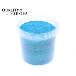 QC Glitzer im Wiederverwendbaren Eimer „Irridescent Lake Blue“ | Farbe: Blau | Inhalt 400 Gramm | Pro Eimer