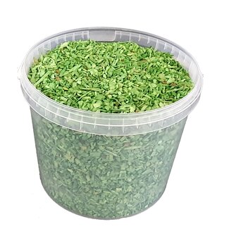 QC Copeaux de bois dans un seau réutilisable | Couleur : Vert clair | Diamètre 5 - 8 millimètres | Contenu 10 litres | Par seau