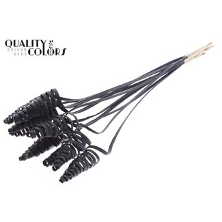 QC Palmspirale auf Stiel | Farbe: Schwarz | Cane Cone Steckstab | Länge des Steckstabs ± 50 Zentimeter | Pro 10 Steckstäbe
