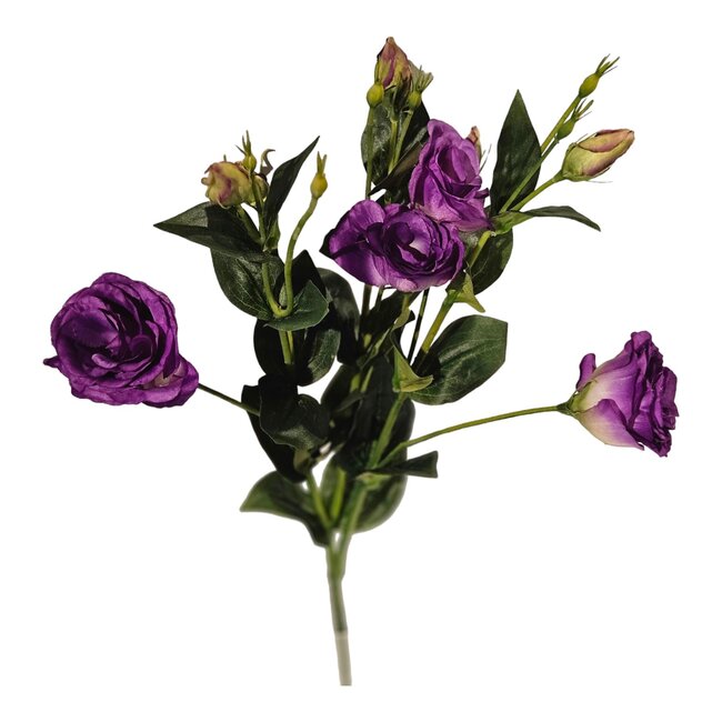 Lisianthus Kunstbloem | Kleur: Paars | Eustoma kunstbloemen | Lengte ± 75 centimeter | Per kunstbloem