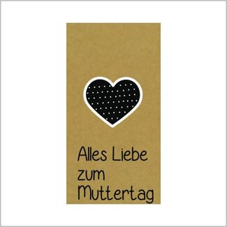 4A Moederdag Kaart 5*10cm x20 Alles Liebe