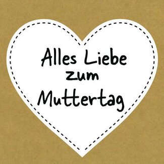 4A Moederdag Kaart 7*7cm x20 Alles Liebe