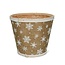Hout Snowflake pot d17*15cm