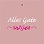 Labels Kaart 7*7cm x20 Alles Gute
