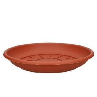 4A Kunststof Waterschotel | Kleur: Terracotta | Diameter 30 centimeter | Per 10 waterschotels