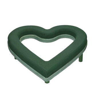 4A Oasis Cœur Ecobase Ouvert | Couleur: Vert | Longueur 38 centimeter | Largeur 40 centimeter | Hauteur 4.5 centimeter | Par 2 cœurs