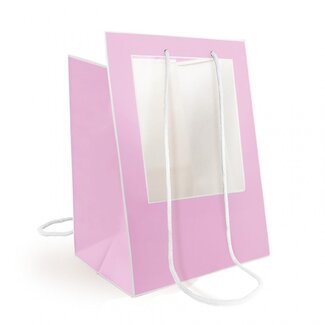 4A Cadeautasjes "Médaillon” | Kleur: Lila Paars | Lengte 30 centimeter | Breedte 30 centimeter | Hoogte 40 centimeter | Per 10 tassen