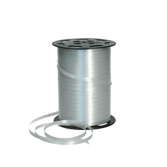 4A Ruban frisé 005 | Couleur: Argenté | Largeur 5 millimeter | Longueur 500 meter | Par rouleau