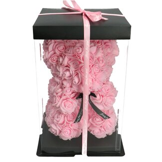 4A Beer van Foam Rozen | Kleur: Lichtroze | Hoogte 28 centimeter | Per beer