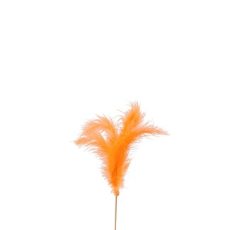 4A Veren Bijsteker | Kleur: Oranje | Lengte veer 10 centimeter | Lengte bijsteker ± 50 centimeter | Per 25 bijstekers