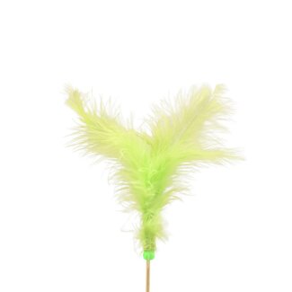 4A Feathered Stake | Colour: Green | Feather length 10 centimetre | Stake length ± 50 centimetre | Per 25 stakes