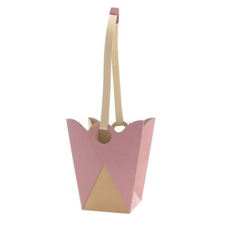4A Cadeautasjes "Kraftique” | Kleur: Lila Paars | Lengte 19 centimeter | Breedte 12 centimeter | Hoogte 22.5 centimeter | Per 10 tassen