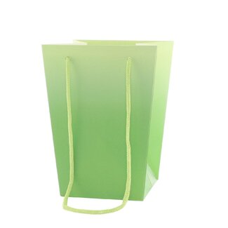 4A Cadeautasjes "Noor” | Kleur: Groen | Lengte 15 centimeter | Breedte 11 centimeter | Hoogte 20 centimeter | Per 10 tassen