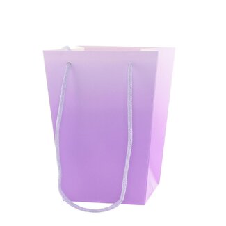 4A Cadeautasjes "Noor” | Kleur: Lila Paars | Lengte 15 centimeter | Breedte 11 centimeter | Hoogte 20 centimeter | Per 10 tassen