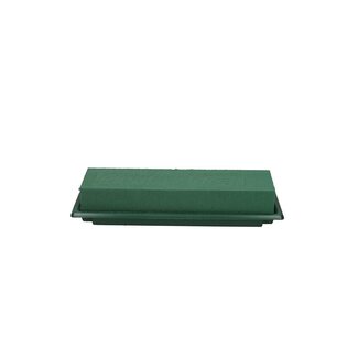 4A Oasis Table Deco Medi | Colour: Green | Length 25 centimeter | Width 9 centimeter | Height 6 centimeter | Per 8 blocks