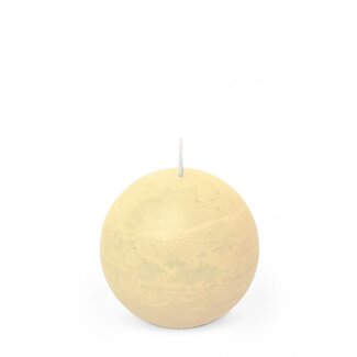 4A Rustic Ball Candle | Colour: Cream-coloured | Diameter 8 centimetre | Per 6 candles