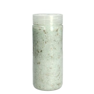 4A Décoration en verre | Couleur: Argenté | Diamètre 1 - 2 millimeter | Contenu pot 500 milliliter | Par pot