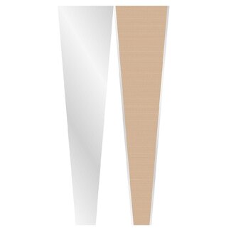4A Hüllen für einzelne Rose | 70% recycelter Kunststoff | Farbe: Hellbraun | Höhe 60 centimeter | Länge 14 centimeter | Breite 5 centimeter | Pro 50 Hüllen