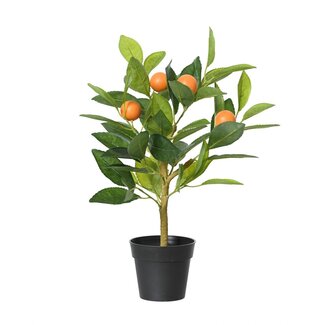 4A Orangenbaum Kunstpflanze | Farbe: Orange | Höhe ± 43 centimeter | Pro 6 Kunstpflanzen