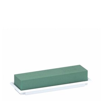 4A Oasis Table Deco Medi | Farbe: Weiß und Grün | Länge 25 centimeter | Breite 9 centimeter | Höhe 5 centimeter | Pro 8 Blöcke