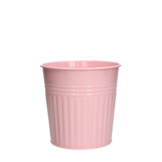 4A Zinc Flowerpot Plant pot “Zion” | Colour: Pink | Diameter 11 centimeter | Height 14 centimeter | Per 10 plant pots