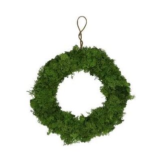 4A Couronne de lichen des rennes | Couleur: Vert | Diamètre 20 centimeter | Par couronne