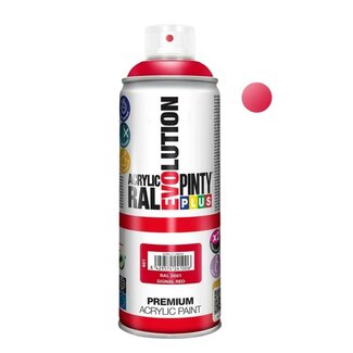 4A Acryl Spuitverf Kleurspray “Signal Red” | Kleur: Lichtred | Inhoud 400 milliliter | Per spuitbus