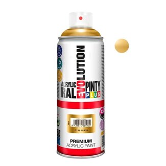 4A Acrylic Spray Paint Colour Spray “Brass” | Colour: Gold-coloured | Content 400 millilitre | Gloss | Per spray can