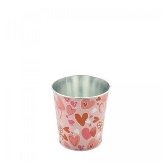 4A Zinc Flowerpot “Alove” | Colour: Red and Pink | Diameter 10 centimetre | Height 10 centimetre | Per 10 flower pots