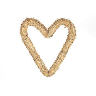 4A Heart Decoration | Colour: Light brown | Diameter 30 centimetre | Per 5 hearts