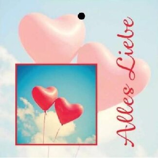 4A Moederdag Kaart 7*7cm x20 Alles Liebe