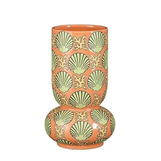 4A Vase en céramique “Elea” | Couleur: Saumon | Diamètre 15 centimeter | Hauteur 25 centimeter | Par vase