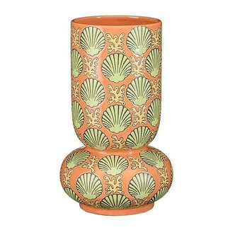 4A Vase en céramique “Elea” | Couleur: Saumon | Diamètre 18 centimeter | Hauteur 30 centimeter | Par vase