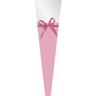 4A Hoes voor enkele Roos “Cheris” | Kleur: Roze | Lengte 54 centimeter | Breedte 12 centimeter | Opening 3 centimeter | Per 50 hoezen