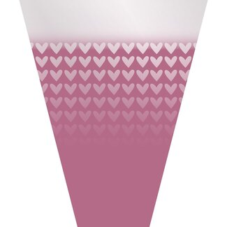 4A Housse à fleurs “Desire” PCR | Couleur: Rose | Longueur 50 centimeter | Largeur 35 centimeter | Ouverture 10 centimeter | Par 50 housses